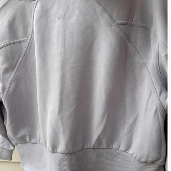 Lululemon Softstreme Ribbed Hem Cropped Faint Lavender Sz 12 $109 - Picture 6 of 6